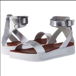 MIA silver platform sandals